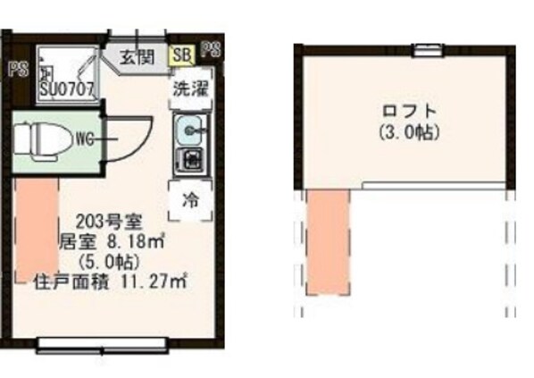 仮称　亀戸三丁目Aコーポの物件間取画像